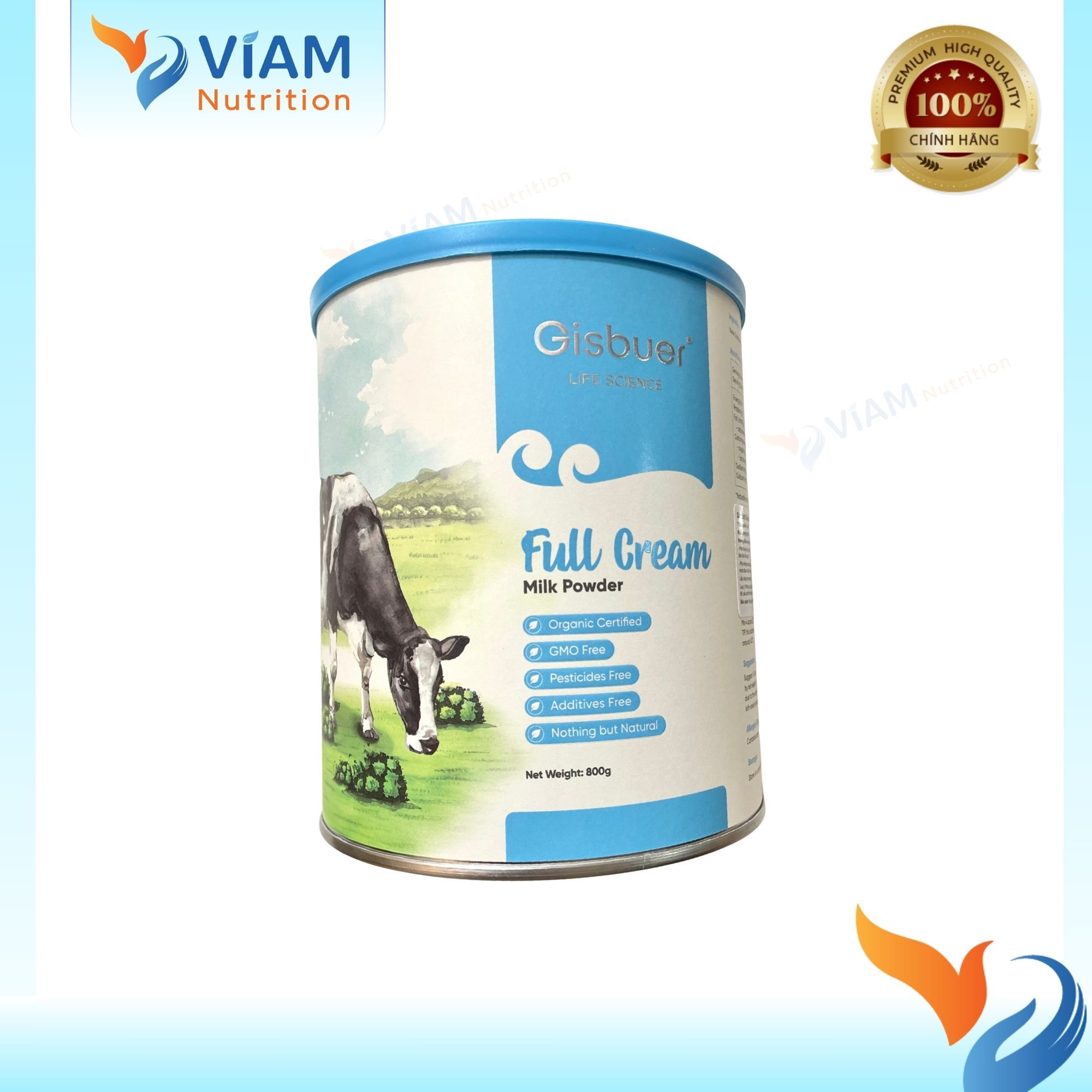 Gisbuer Organic Full Cream Milk Powder 800g