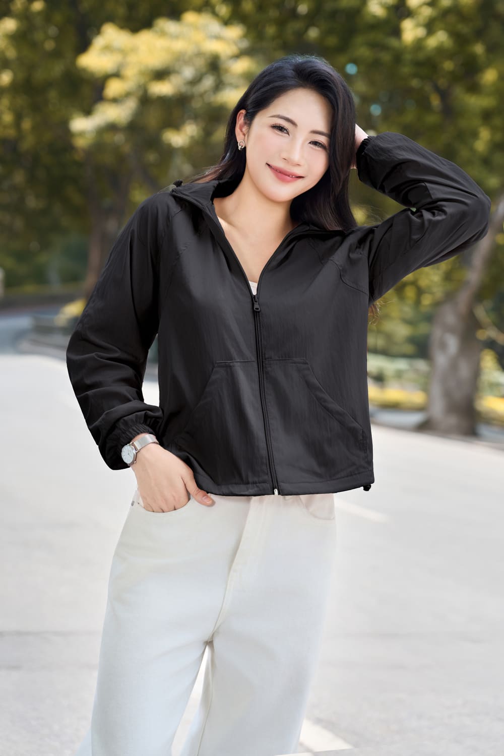 May Áo Gió Đồng Phục Mỏng Nhẹ, Cản Bụi, Chống Nước Nhẹ