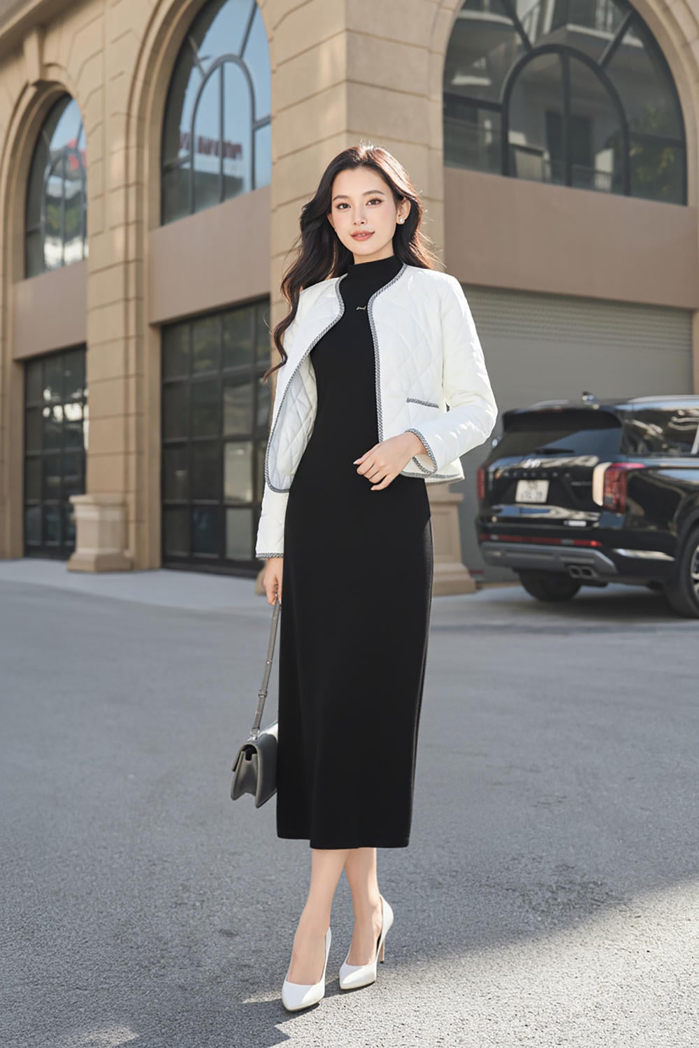 Sự thanh lịch của những chiếc váy đầm dạo phố