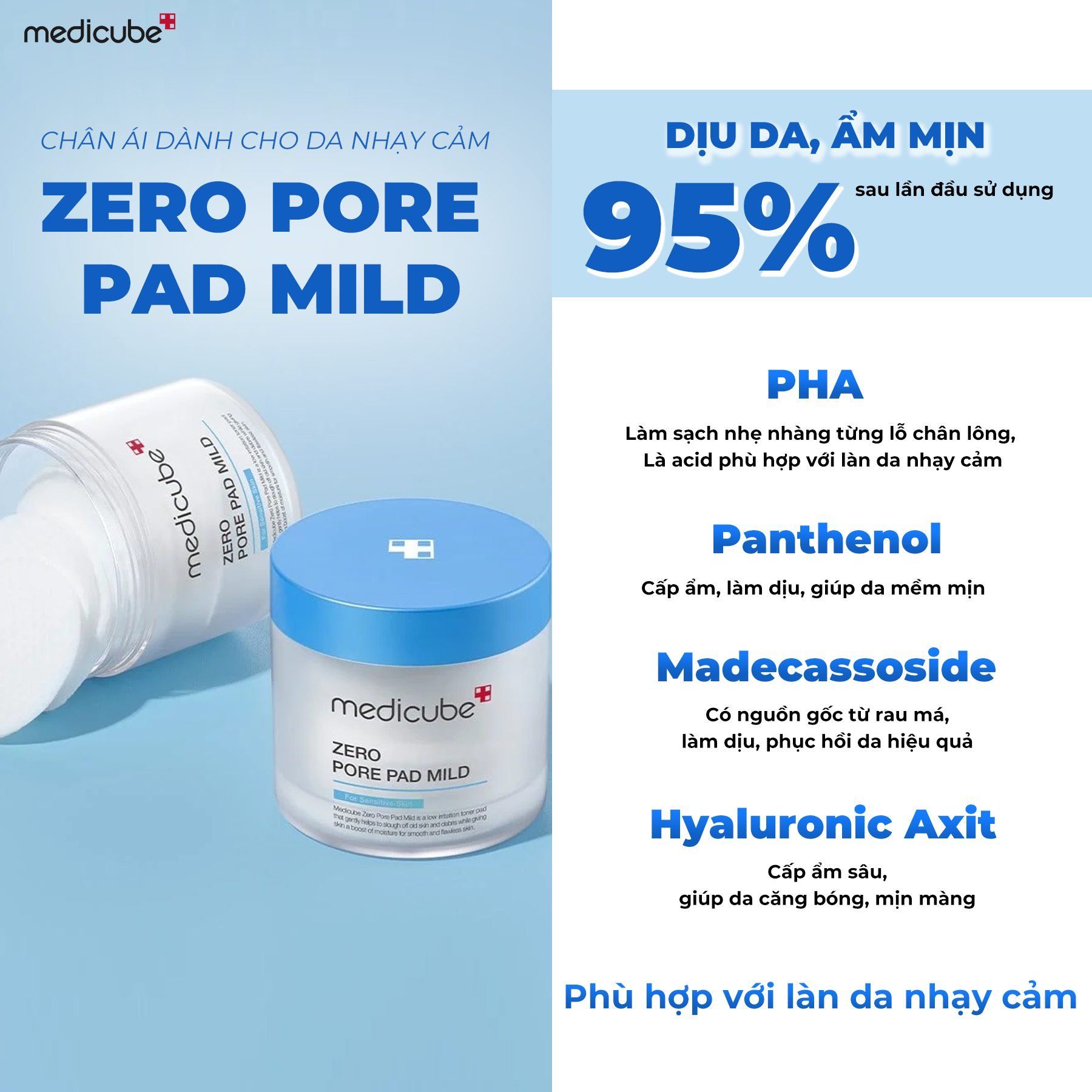 SET 4 TONER PAD (Zero Pore Pad + Zero Pad Mild + Succinic Pad + Vita C Pad)