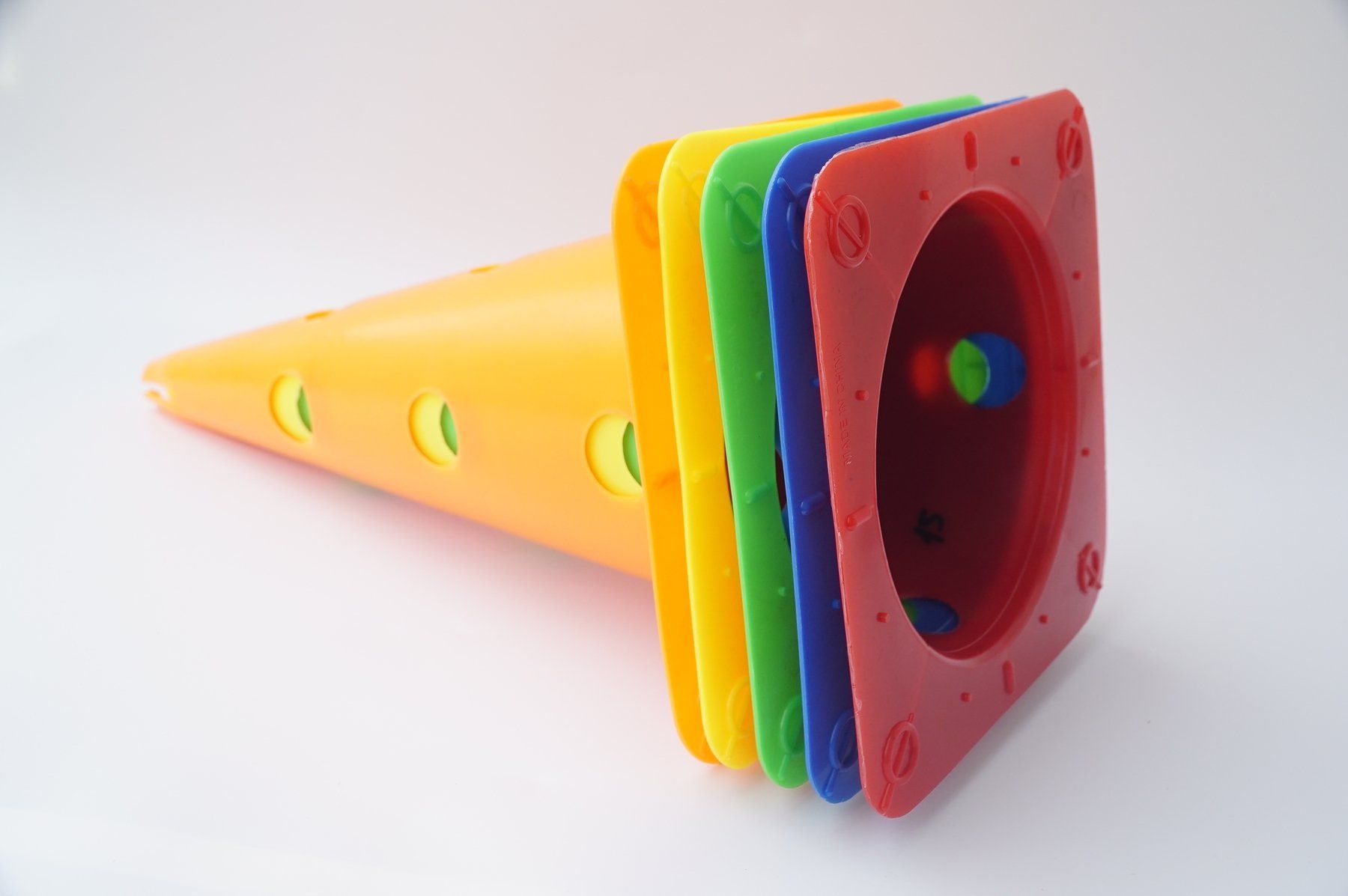 Cone Nấm Trụ Cao Đa Năng - Dụng Cụ Tập Bóng Đá, Cảnh Báo Giao Thông, Chướng Ngại Vật Sân Bãi - Cone 40cm