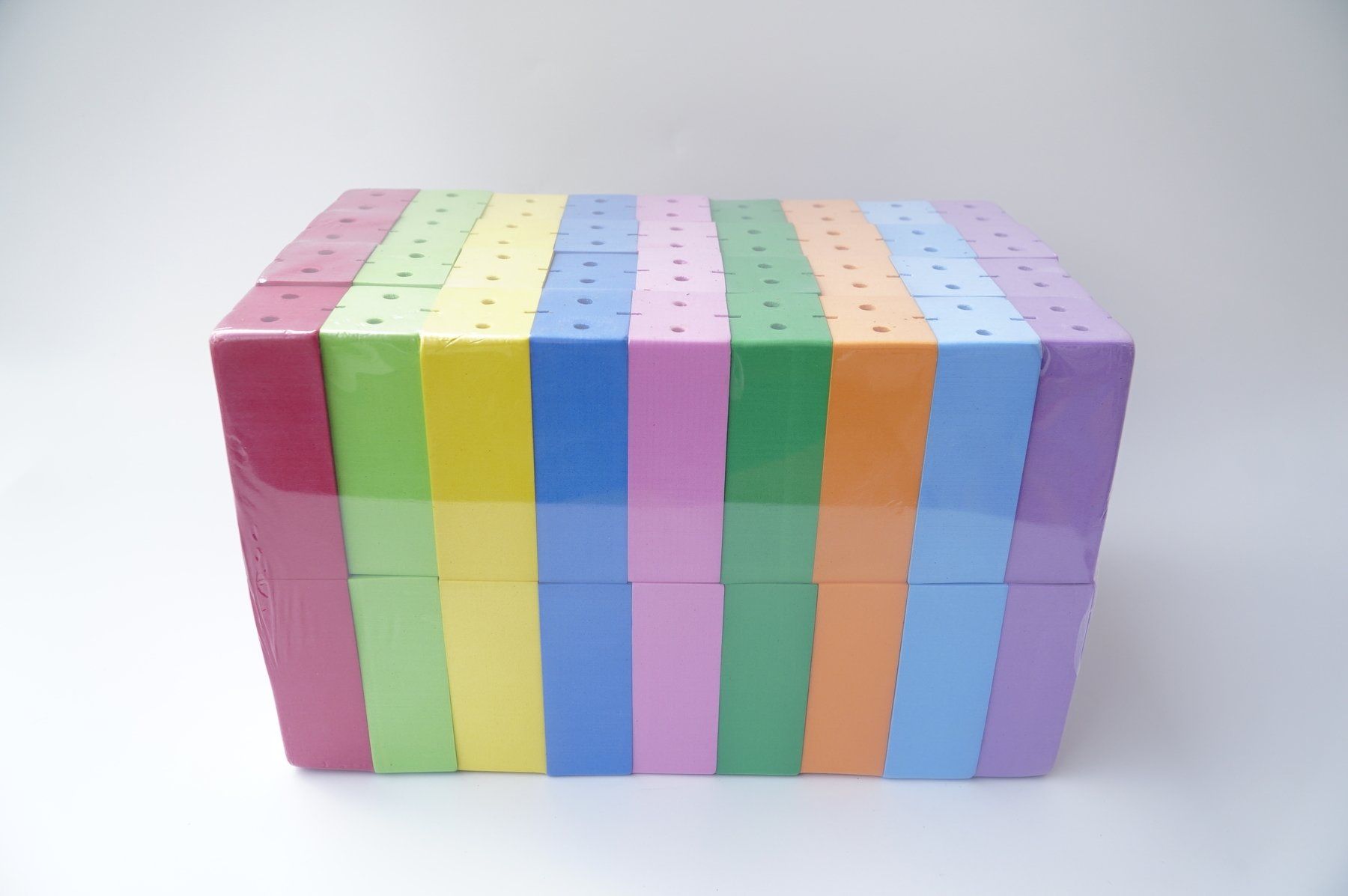Bộ gạch xốp đồ chơi xây dựng, gạch xốp lắp ghép thông minh 36 viên - Chất liệu mút xốp cao cấp, an toàn cho trẻ