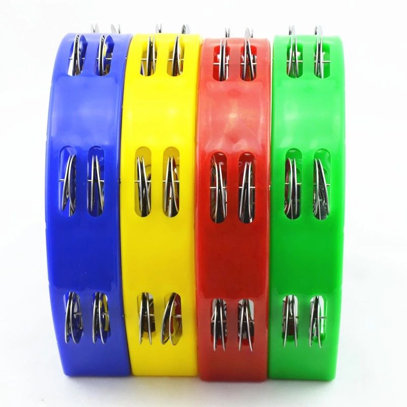 Xắc xô lắc tay loại lớn, lục lạc tambourine cầm tay hình bông hoa - Loại xịn size lớn