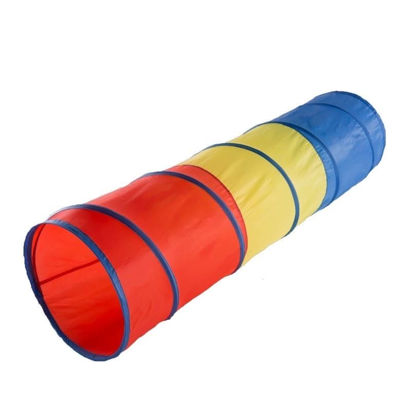 Ống chui vải dù gấp gọn, hầm chui cho bé chơi vận động loại tốt - Ống chui 1m8x46cm