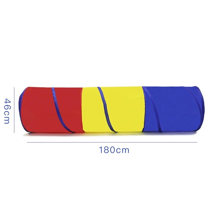 Ống chui vải dù gấp gọn, hầm chui cho bé chơi vận động loại tốt - Ống chui 1m8x46cm