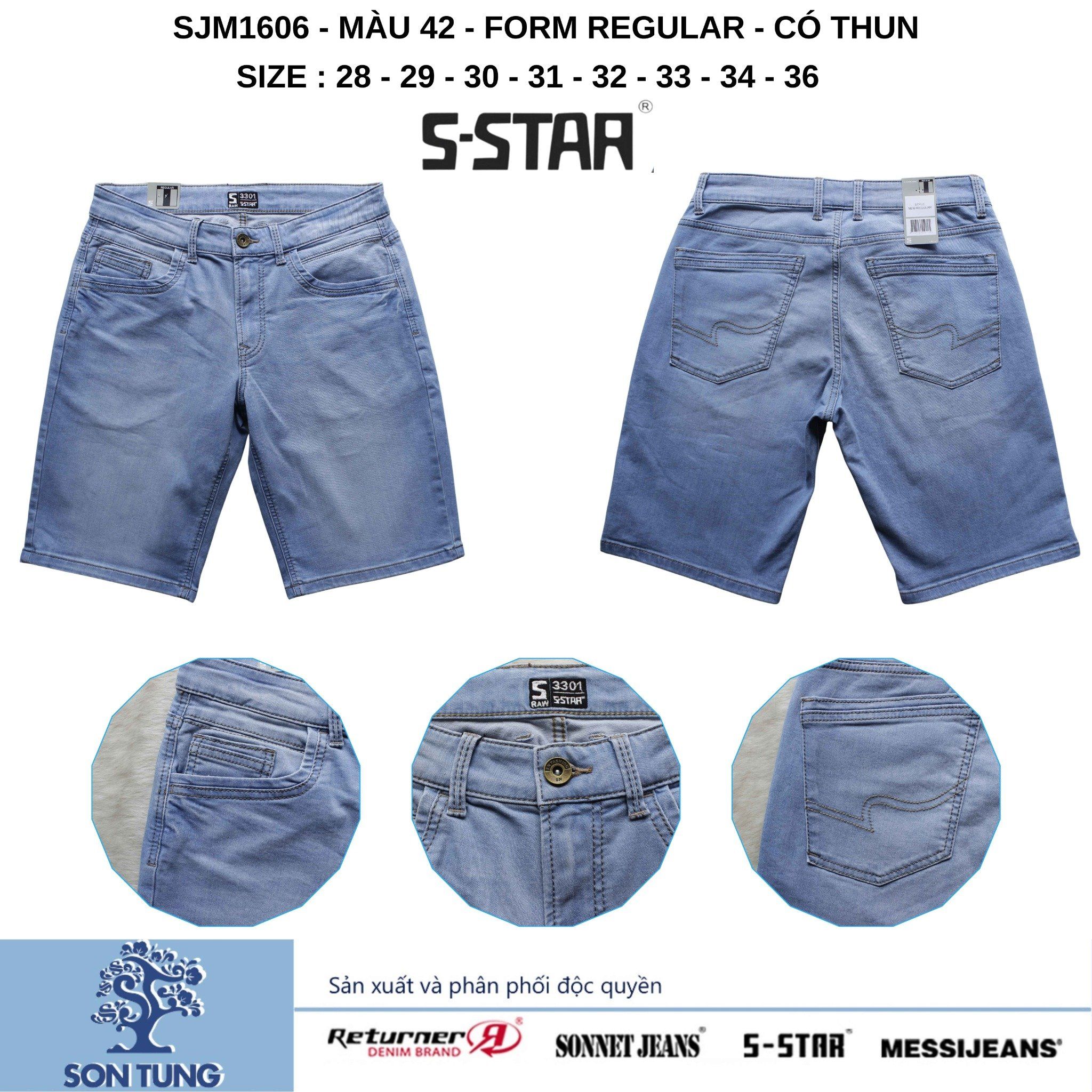 Quần Short Jean Nam Co Giãn SJM1606 S-STAR