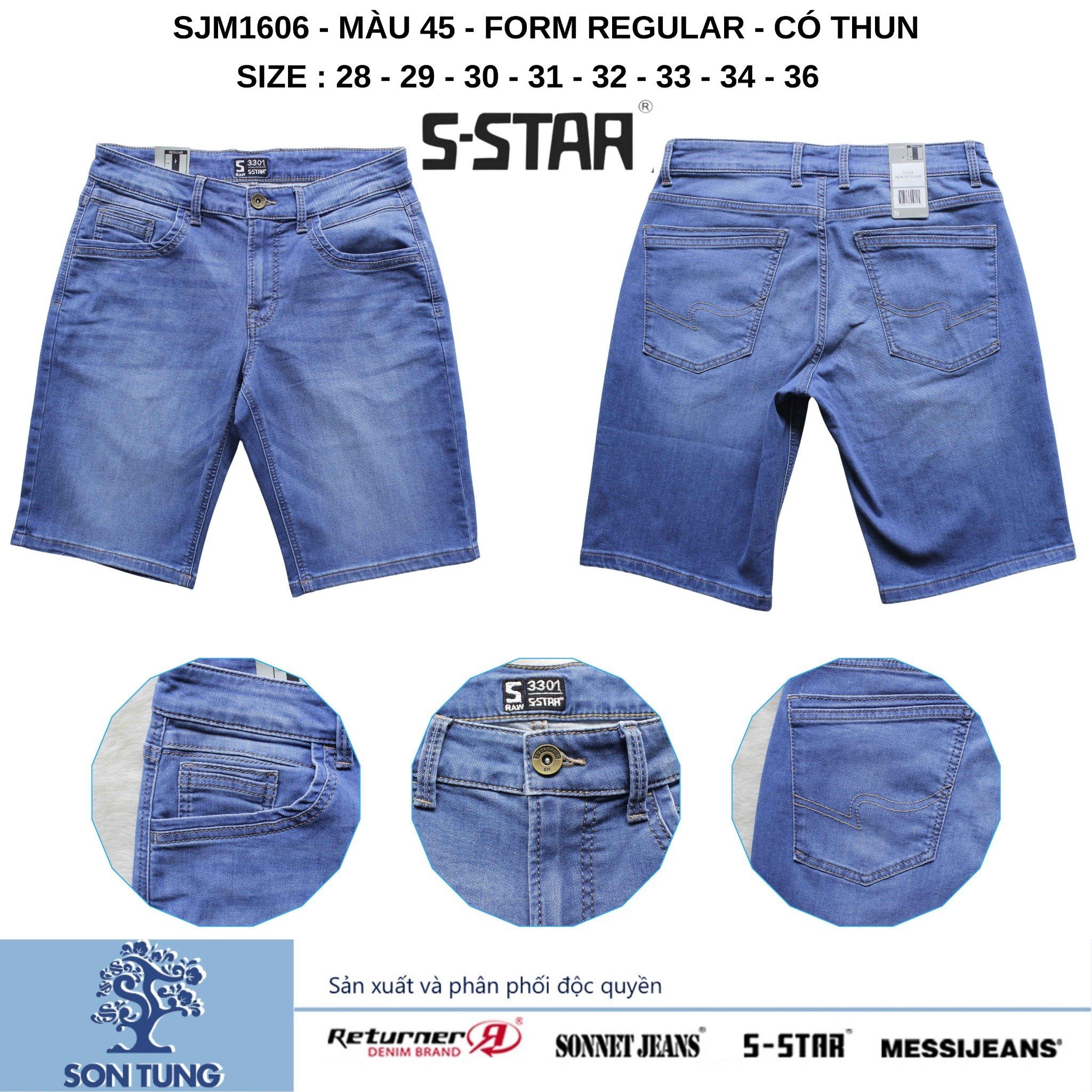 Quần Short Jean Nam Co Giãn SJM1606 S-STAR