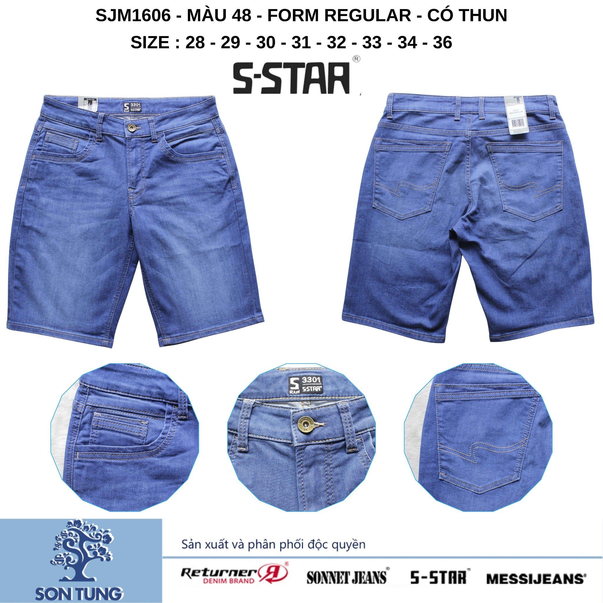 Quần Short Jean Nam Co Giãn SJM1606 S-STAR