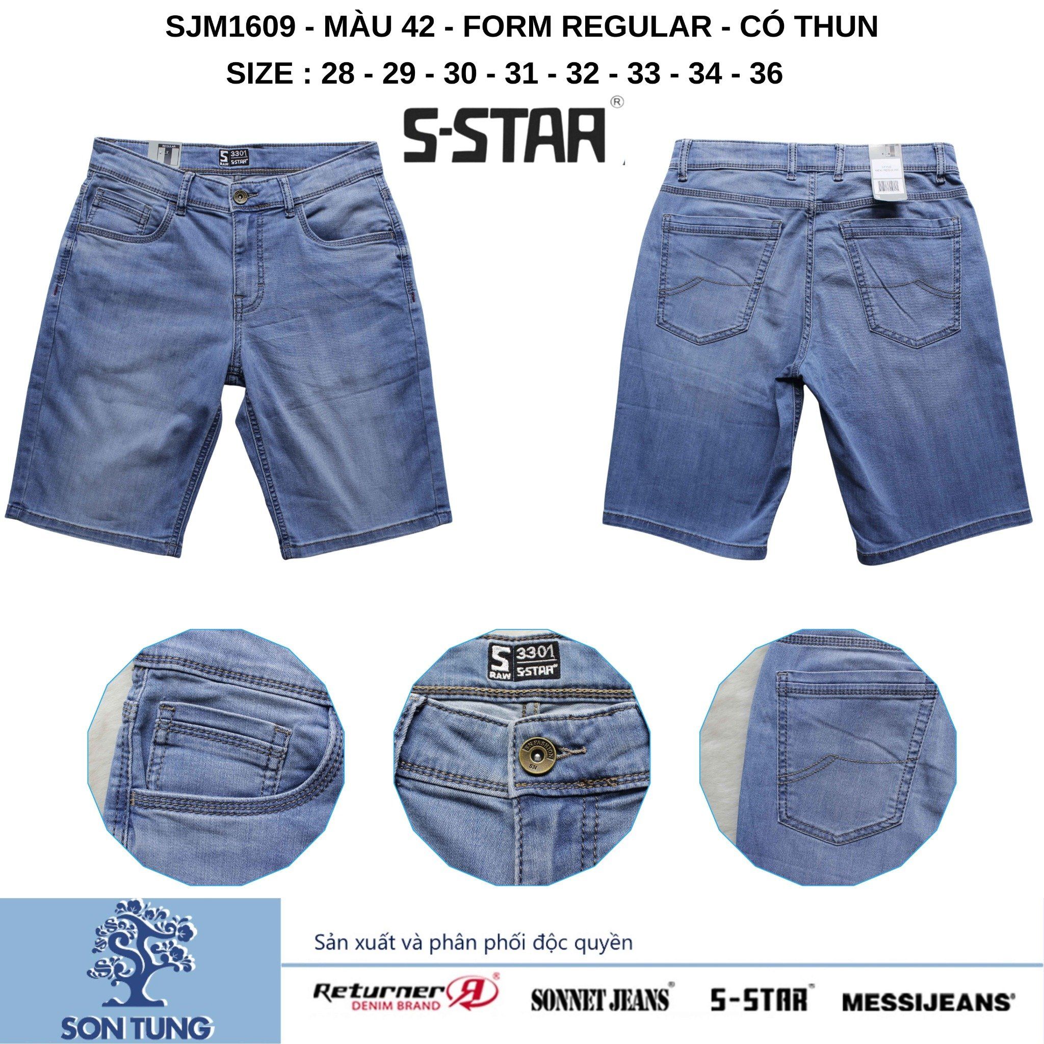 Quần Short Jean Nam Co Giãn SJM1609 S-STAR