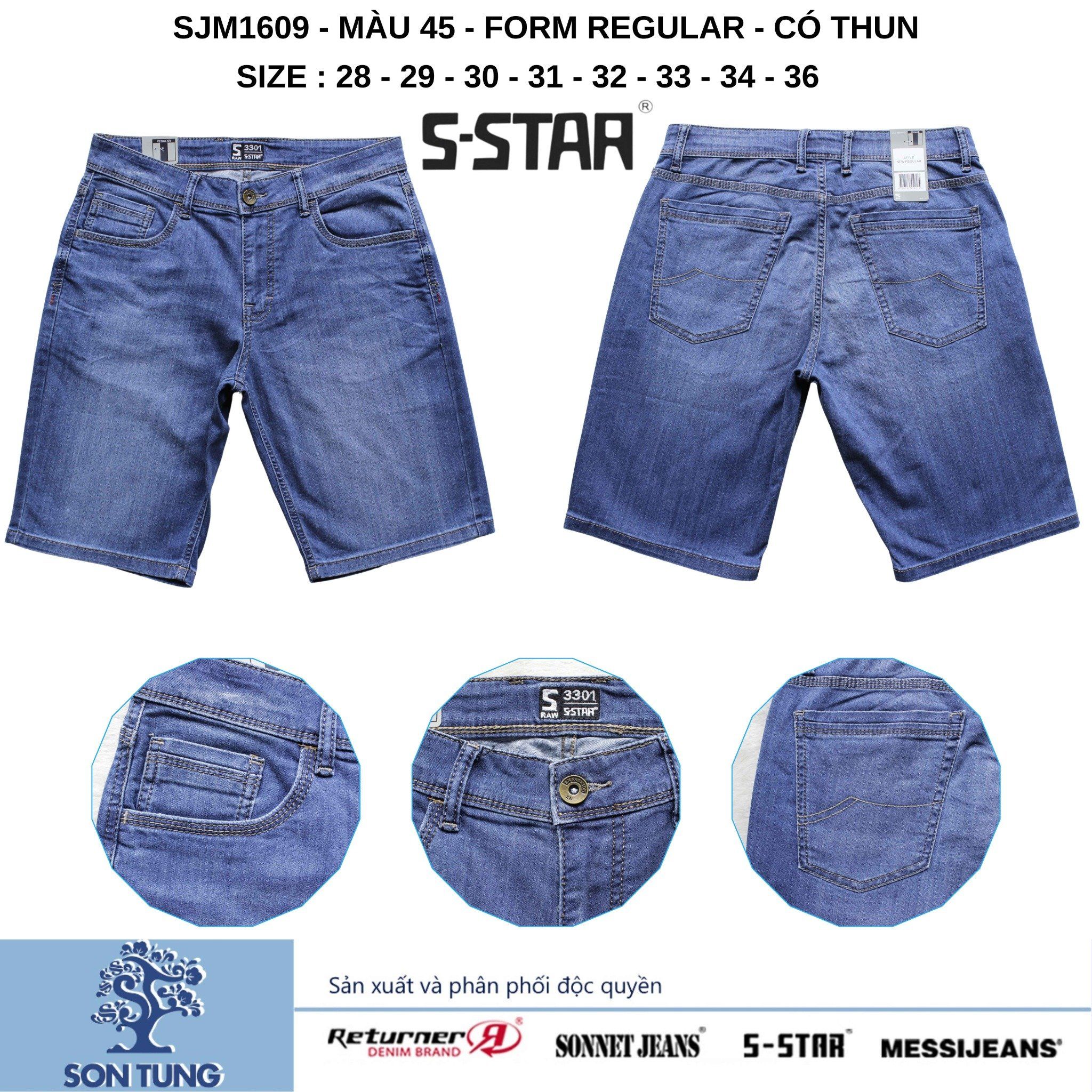 Quần Short Jean Nam Co Giãn SJM1609 S-STAR