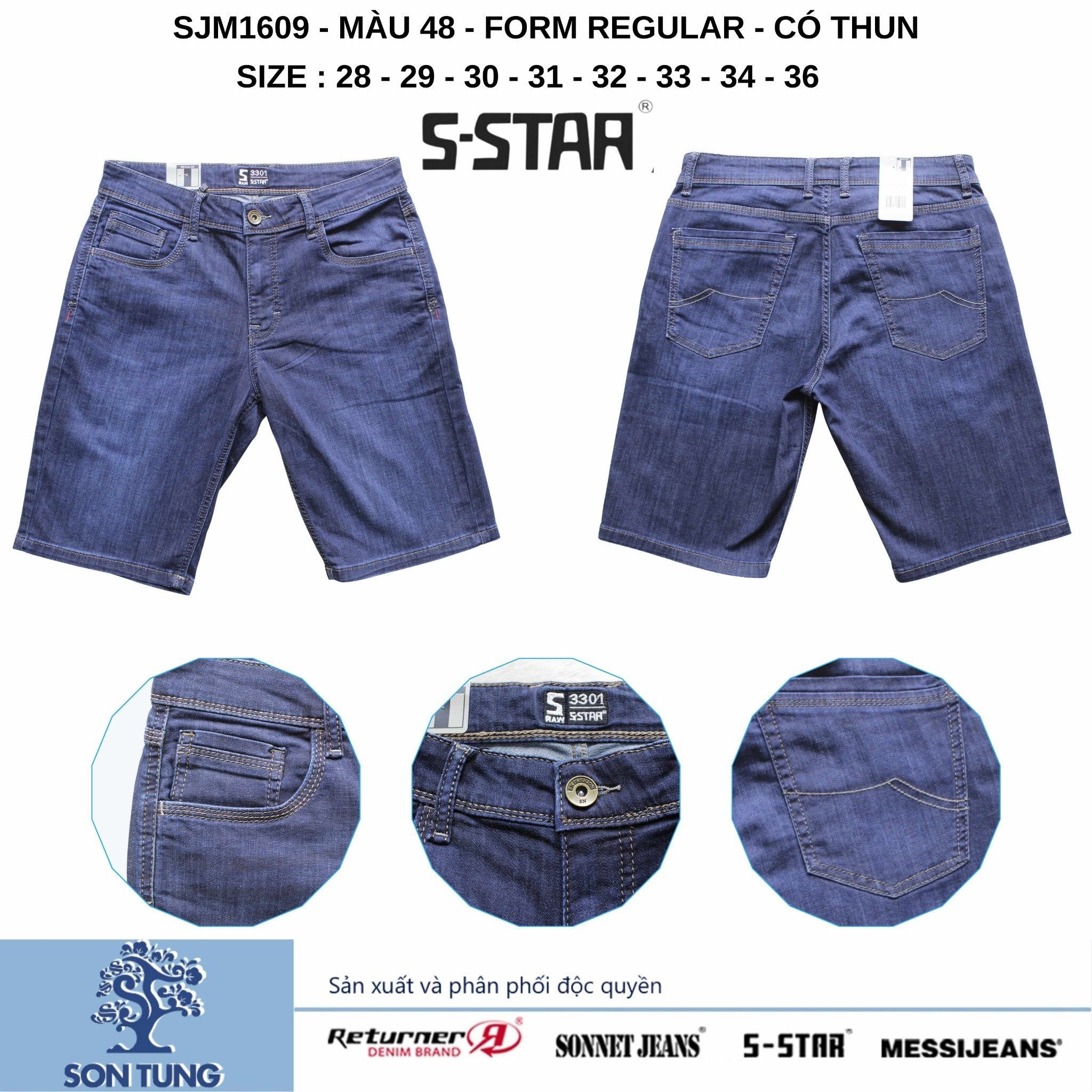 Quần Short Jean Nam Co Giãn SJM1609 S-STAR