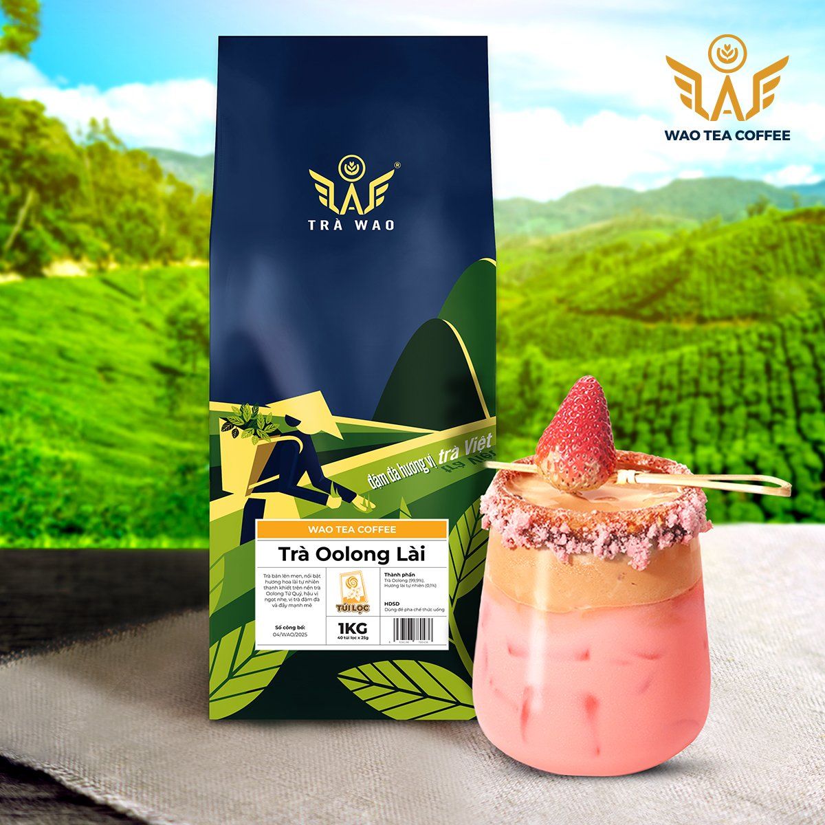 Trà Oolong Lài (Nhài) WAO (1kg)
