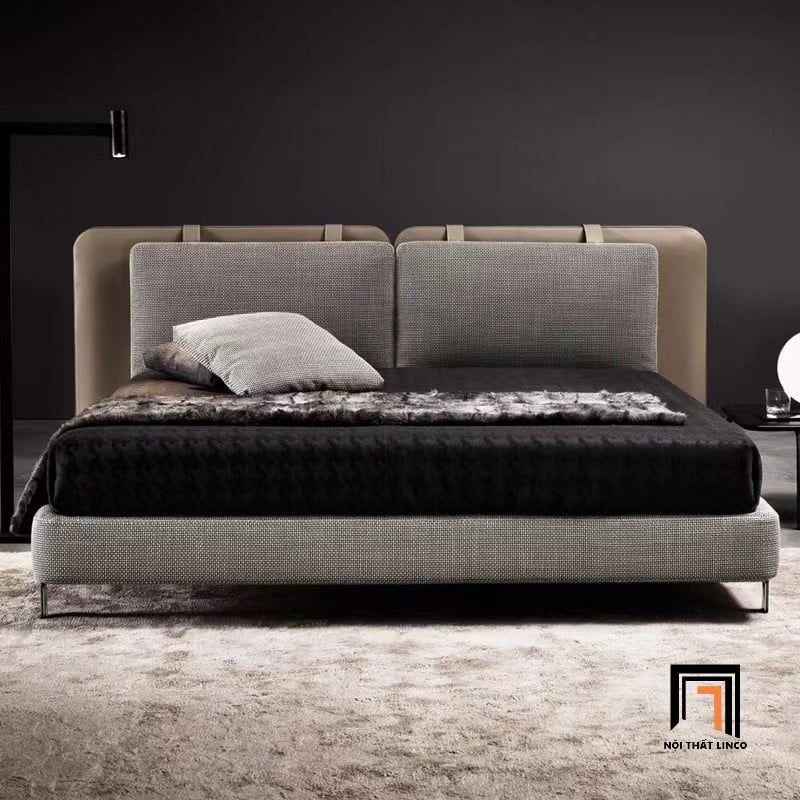 Giường ngủ hiện đại 1m6 x 2m GN100 Mulloys cho gia đình trẻ