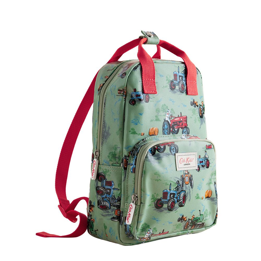 Ba lô cho bé/Kids Backpack - Vintage Tractors - Ecru - AA4614