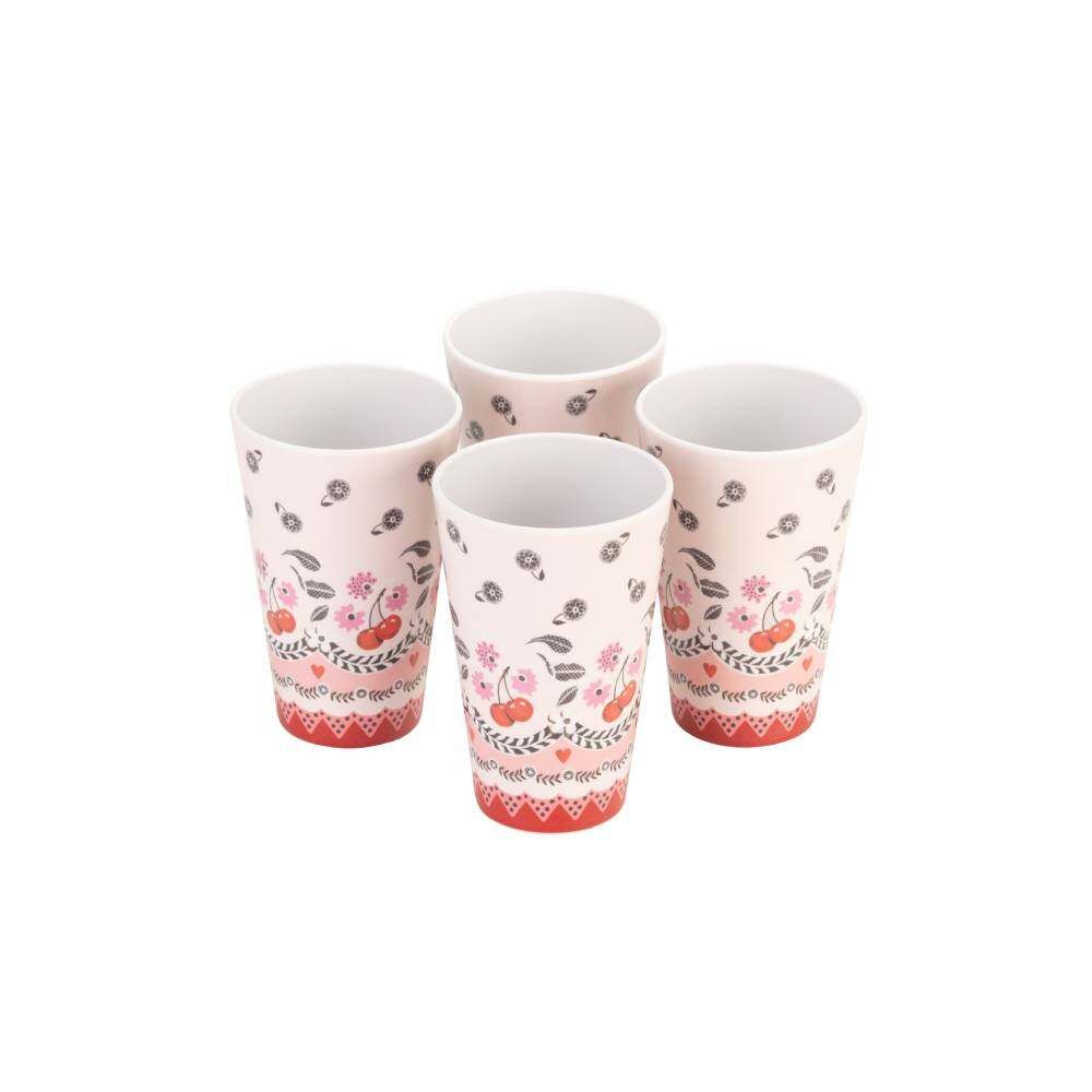 Set 4 ly cốc/Kitchen Accs - Cherry - Cream - CKCYMELTUMBLR