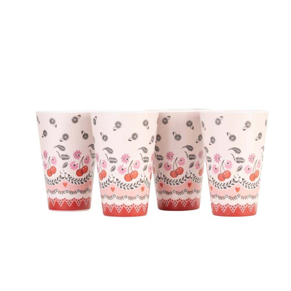 Set 4 ly cốc/Kitchen Accs - Cherry - Cream - CKCYMELTUMBLR