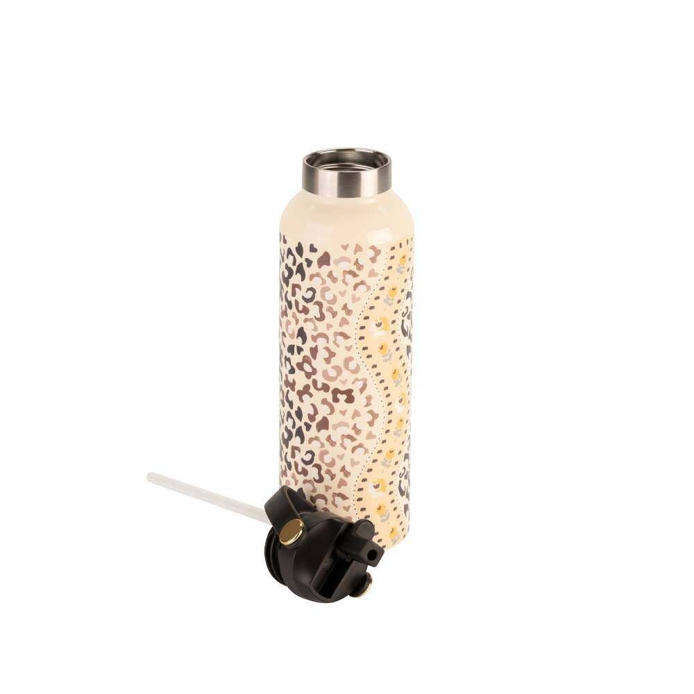 Bình nước giữ nhiệt/On the go - Leopard - Yellow - CKLPSSBOT500