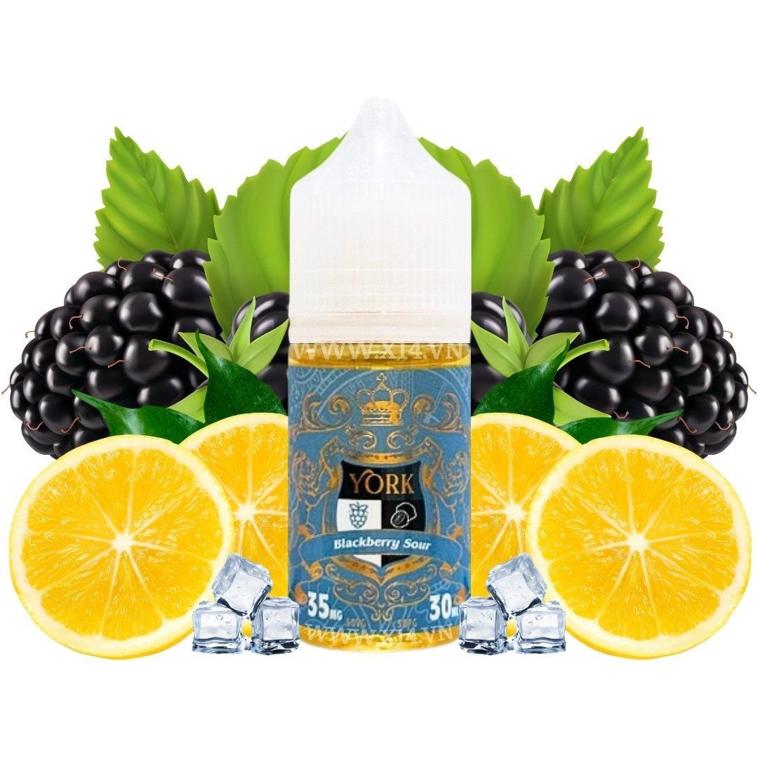York Mâm Xôi Chanh (Blackberry Sour) 30ml Saltnic