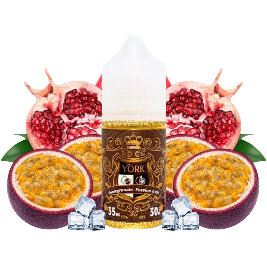 York Chanh Dây Lựu (Pomegranate Passionfruit) 30ml Saltnic