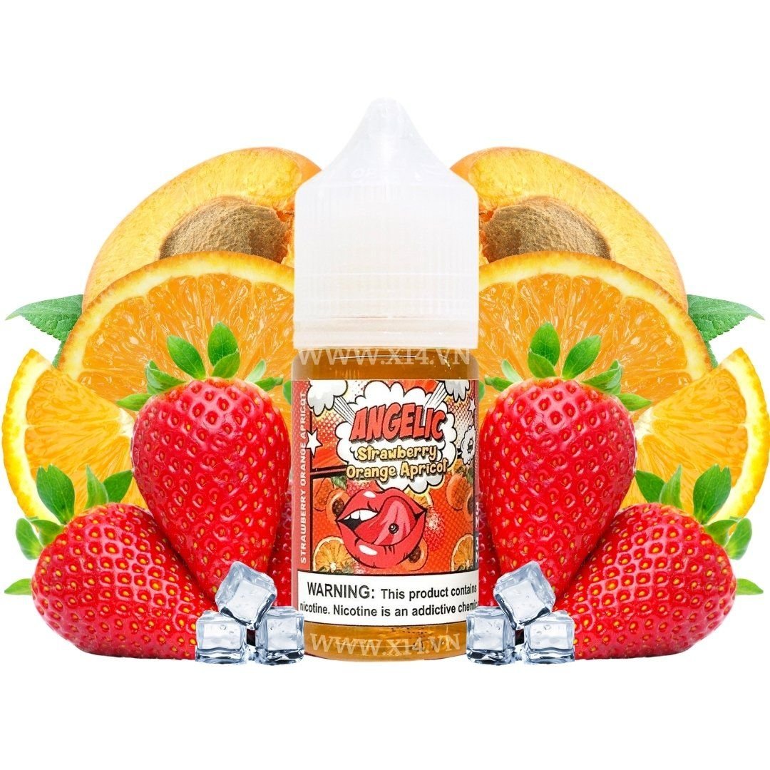 Angelic Dâu Cam Mơ (Strawberry Orange Apricot) 30ml Saltnic