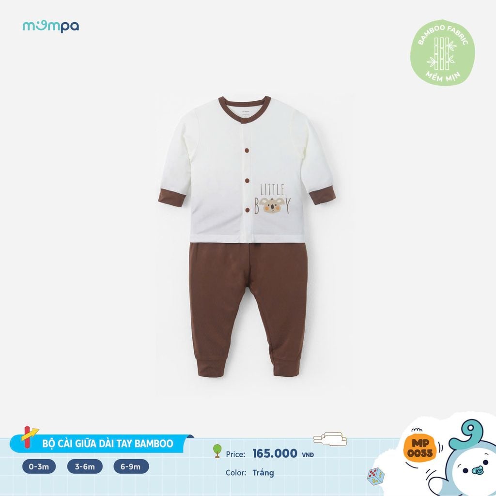 Bộ cài giữa dài tay Bamboo – ảnh 4