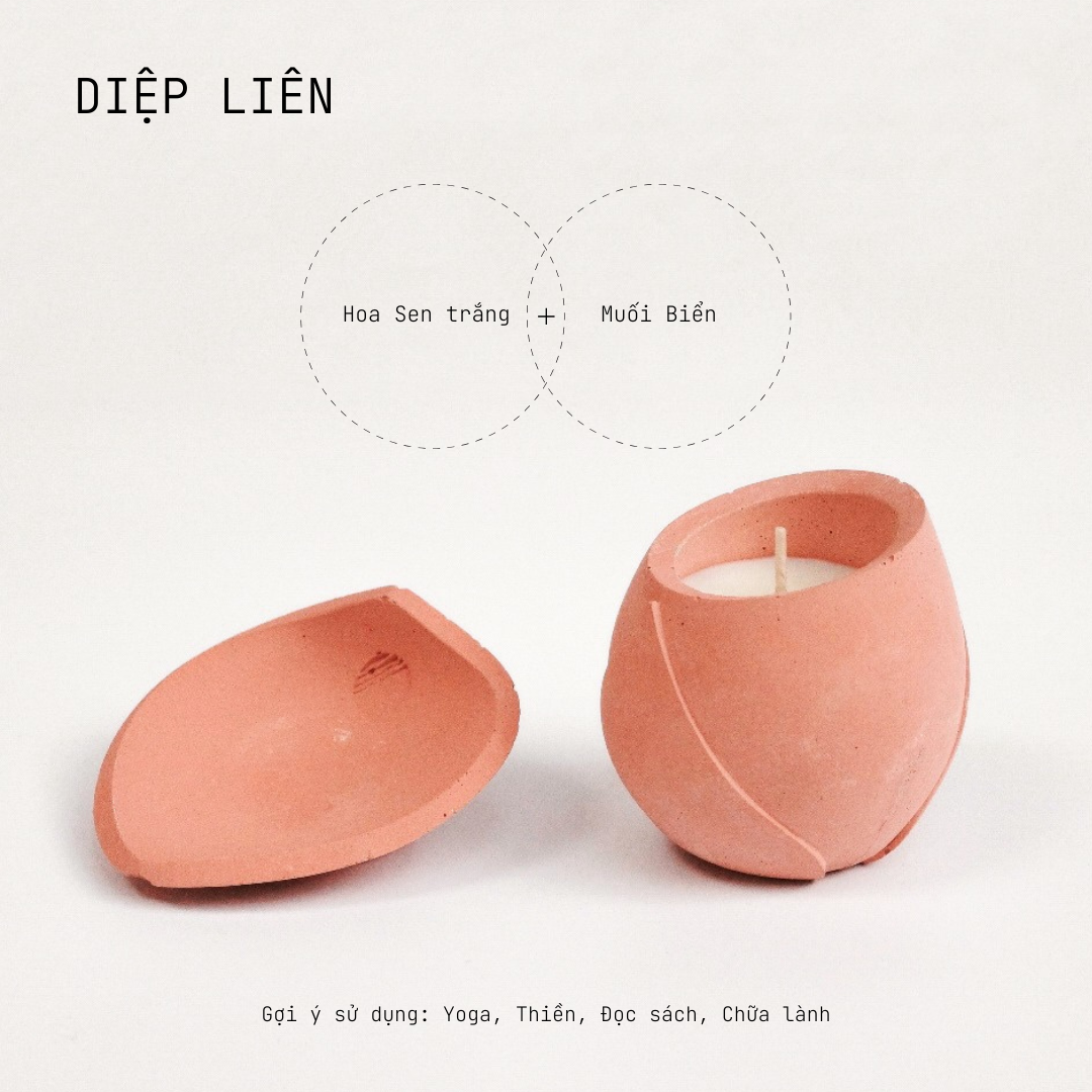 Nến thơm Diệp Liên 100g
