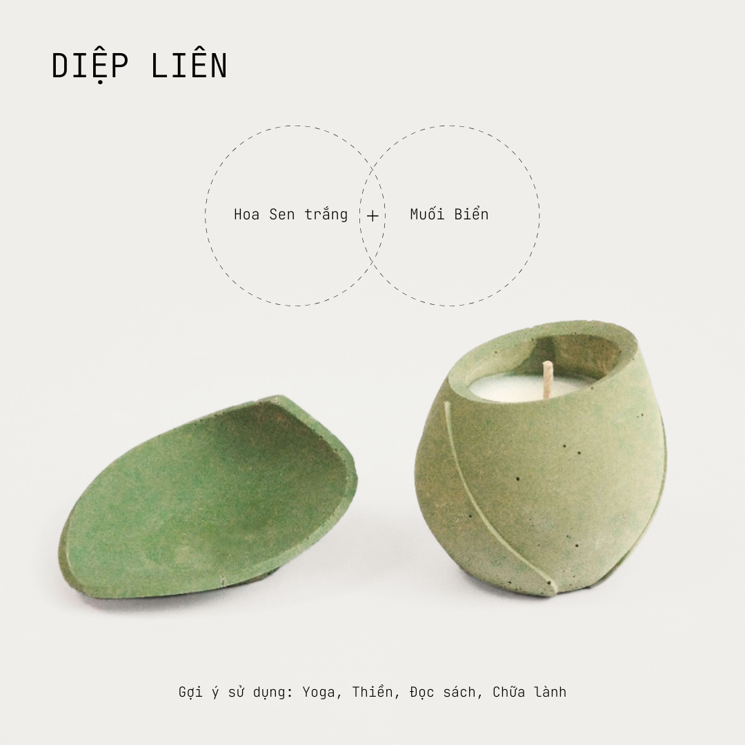 Nến thơm Diệp Liên 100g