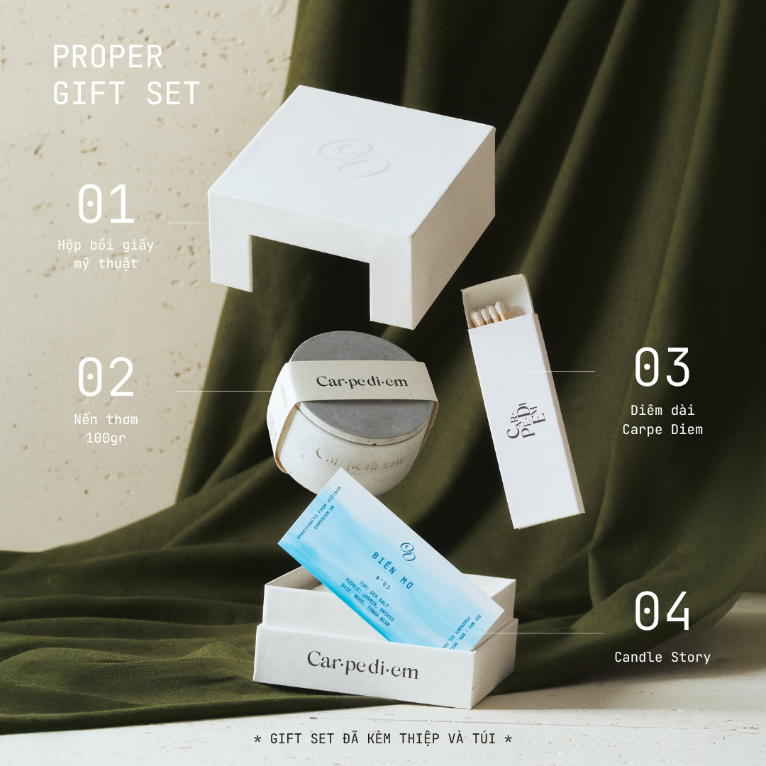 PROPER GIFT SET - Bộ quà tặng nến thơm Mini Bowl