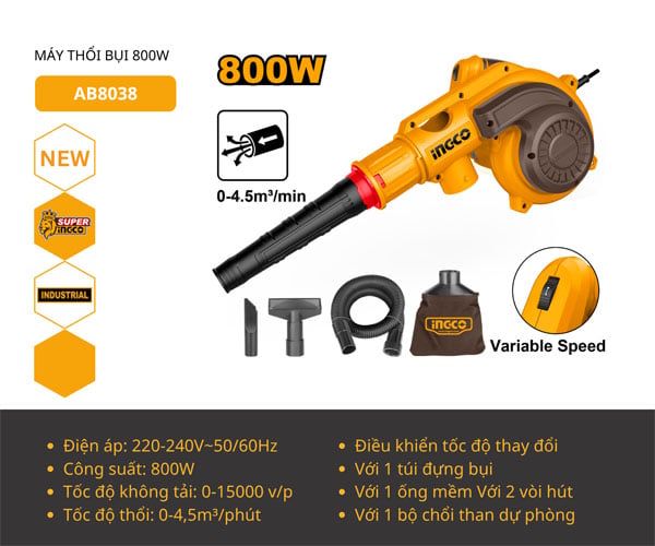 Máy thổi bụi INGCO AB8038