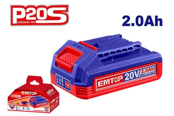 Pin 20Vx2.0Ah EMTOP EBPK20011