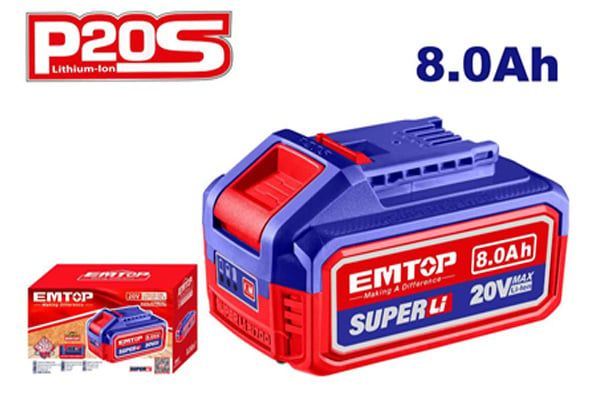Pin 20Vx8.0Ah EMTOP EBPK2108