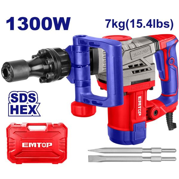 Máy đục bê tông lục giác 17mm EMTOP EDBRH1301