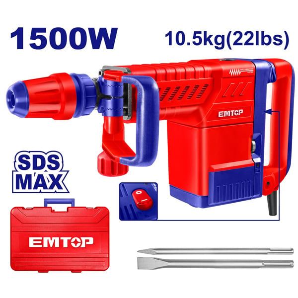 Máy đục bê tông SDS Max EMTOP EDBRM1501