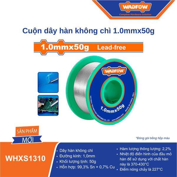 Cuộn dây hàn không chì 1.0mmx50g WADFOW WHXS1310