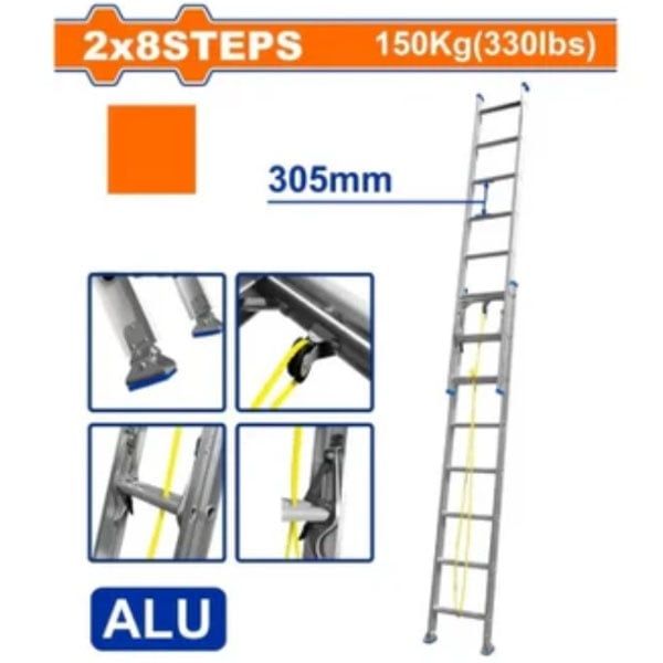 Thang xếp kéo dài 2x8 bậc WADFOW WLD8H16