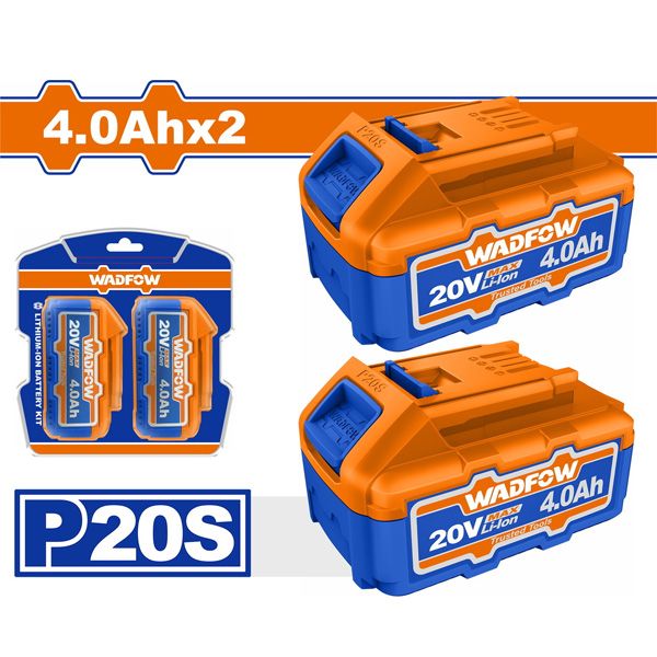 Bộ combo 2 pin 20V/4.0Ah WADFOW WOS240685
