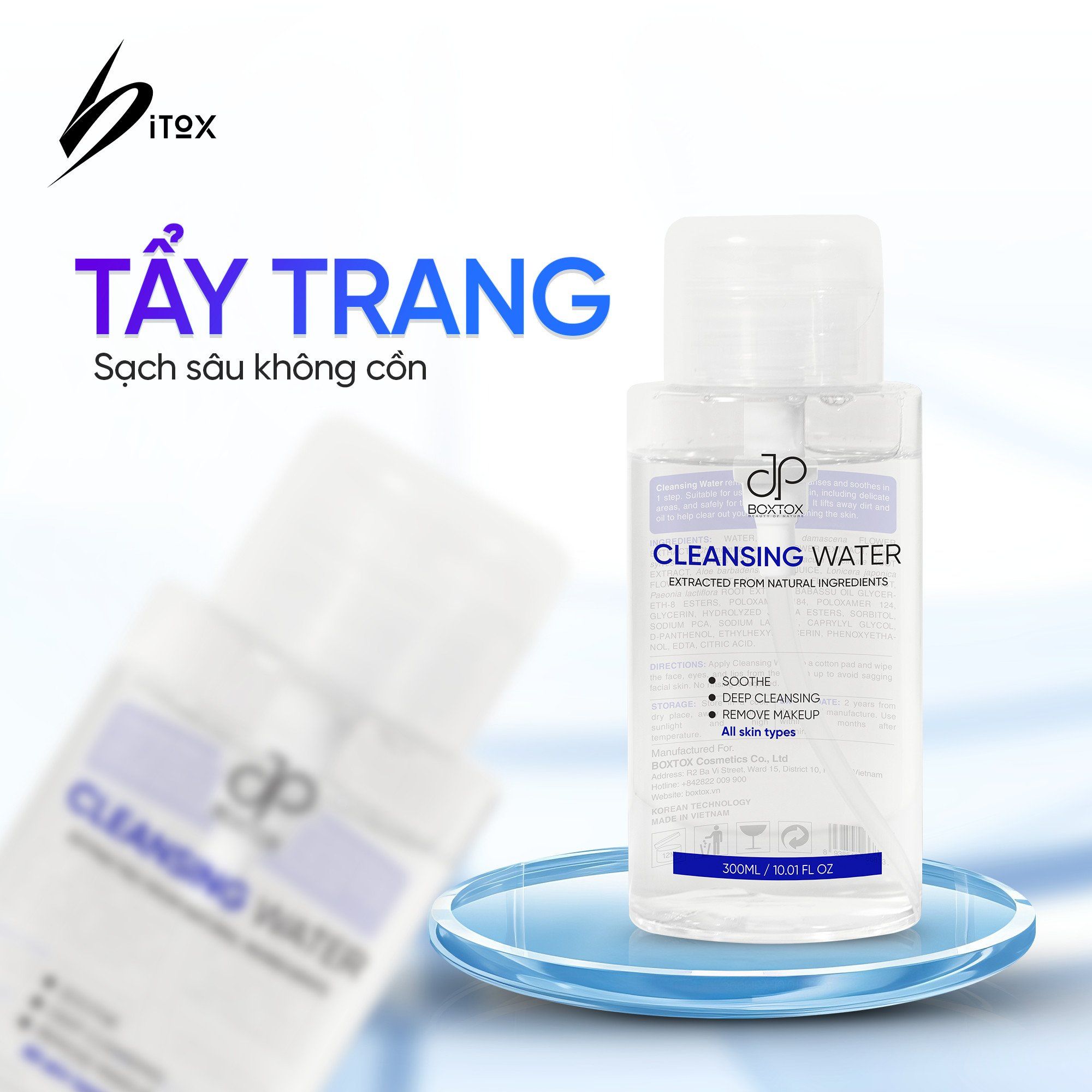 Nước Tẩy Trang Sạch Sâu Bitox Pharma