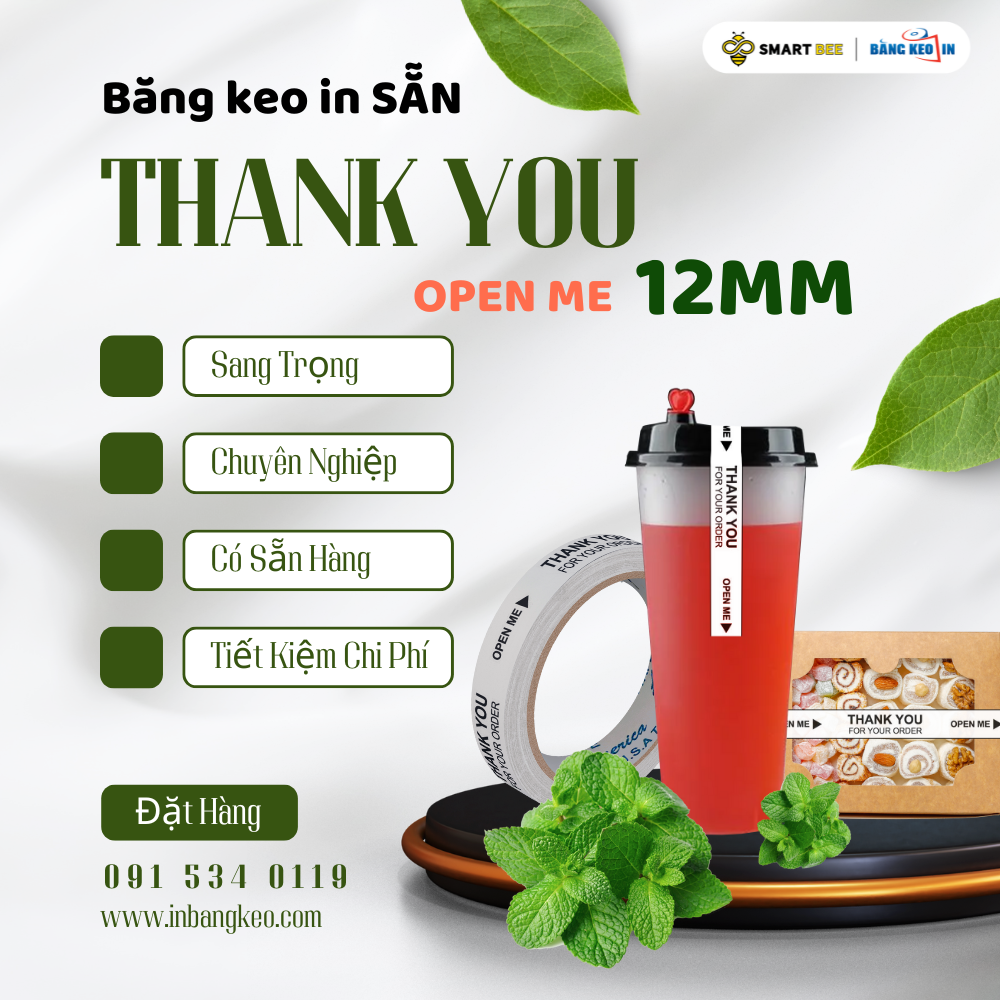 BĂNG KEO IN SẴN THANK YOU