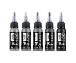 Kokkai Sumi Cool Opaque Gray Set 1oz (5Color)