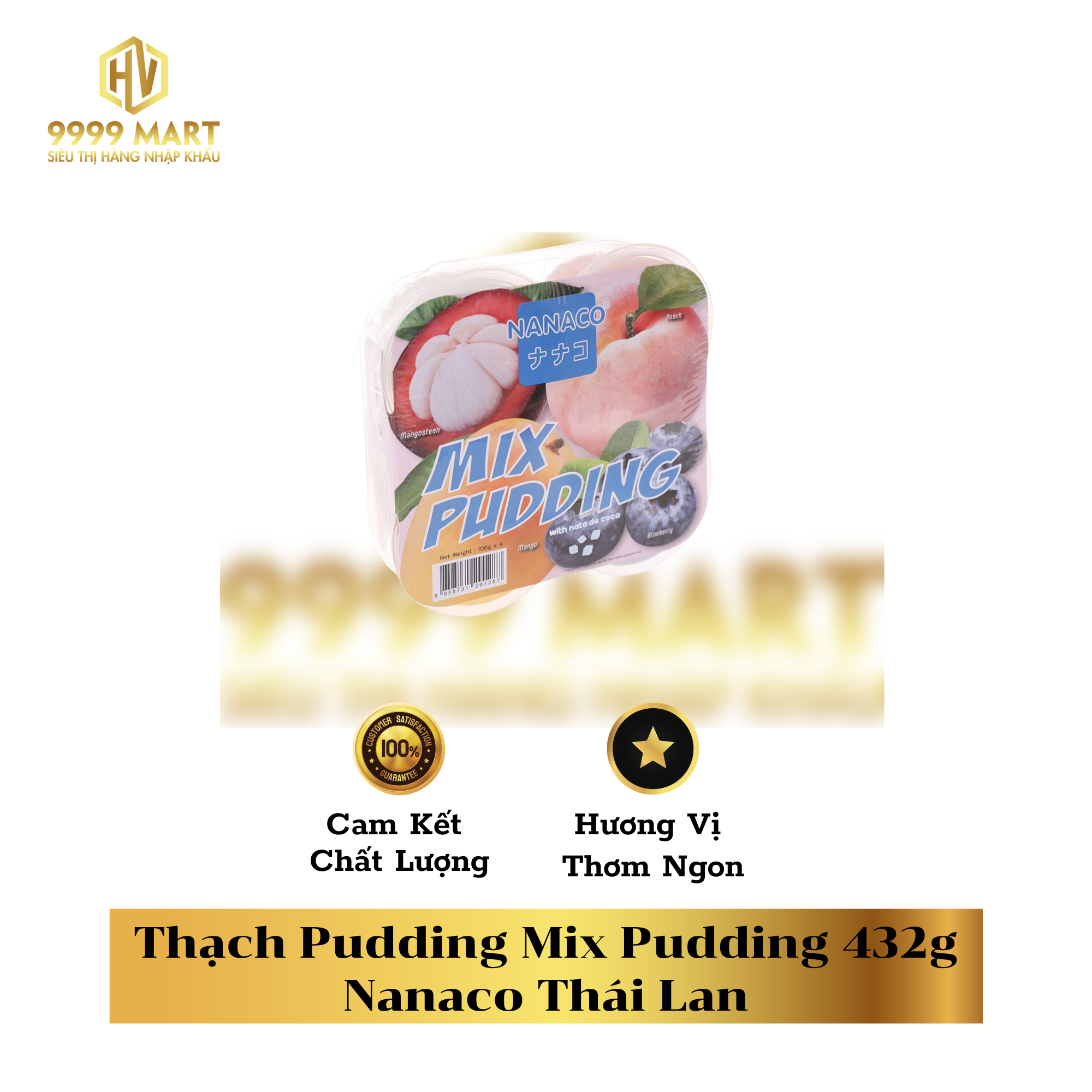 Thạch Pudding Mix Pudding 432g Nanaco Thái Lan