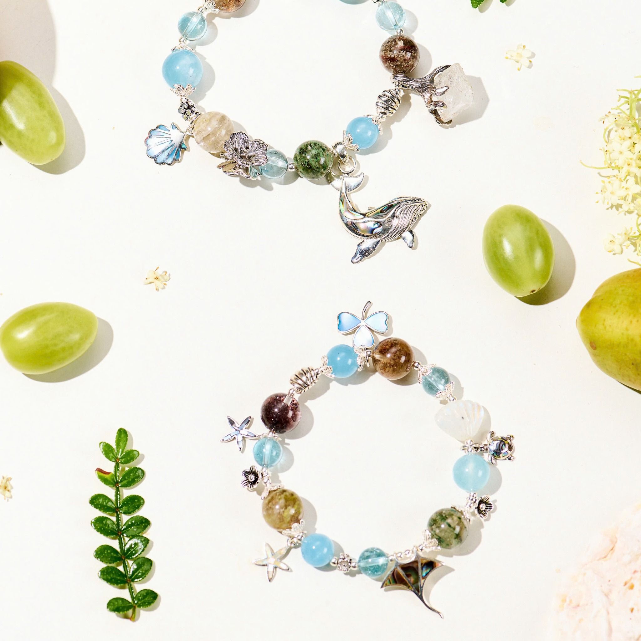 Vòng Tay Thiết Kế Nữ Love Splash Đá Aquamarine SP008246 Gypsylala