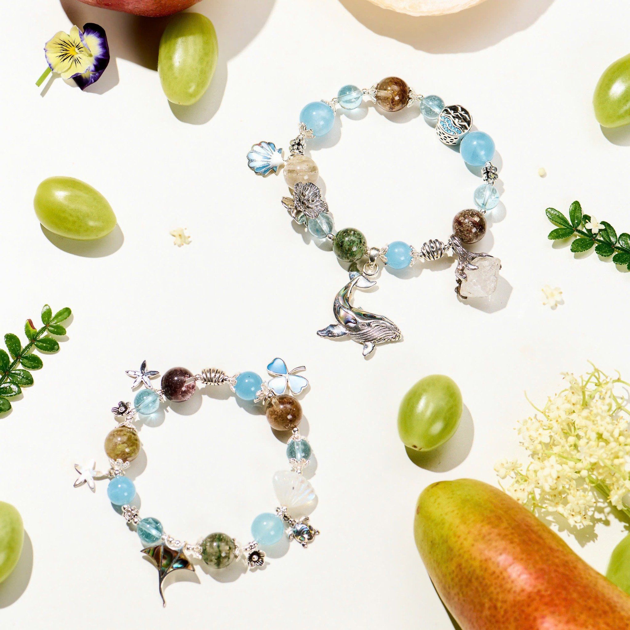 Vòng Tay Thiết Kế Nữ Sunny Days Đá Aquamarine SP008245 Gypsy.lala