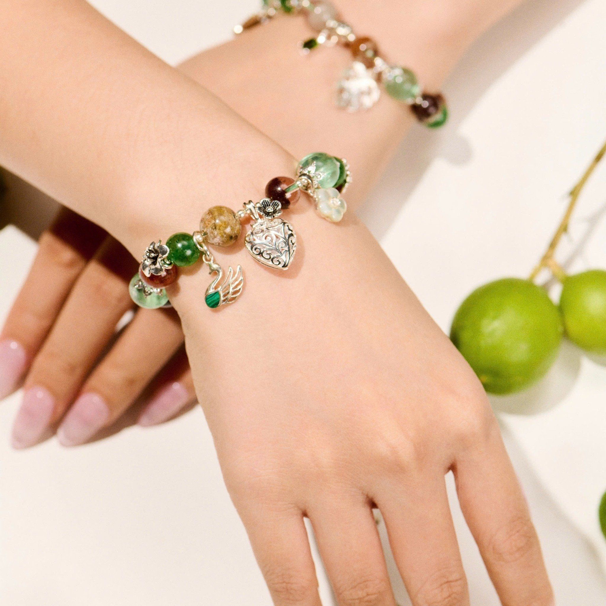 Vòng Tay Thiết Kế Nữ Summer Spark Đá Fluorite SP008232 Gypsy.lala