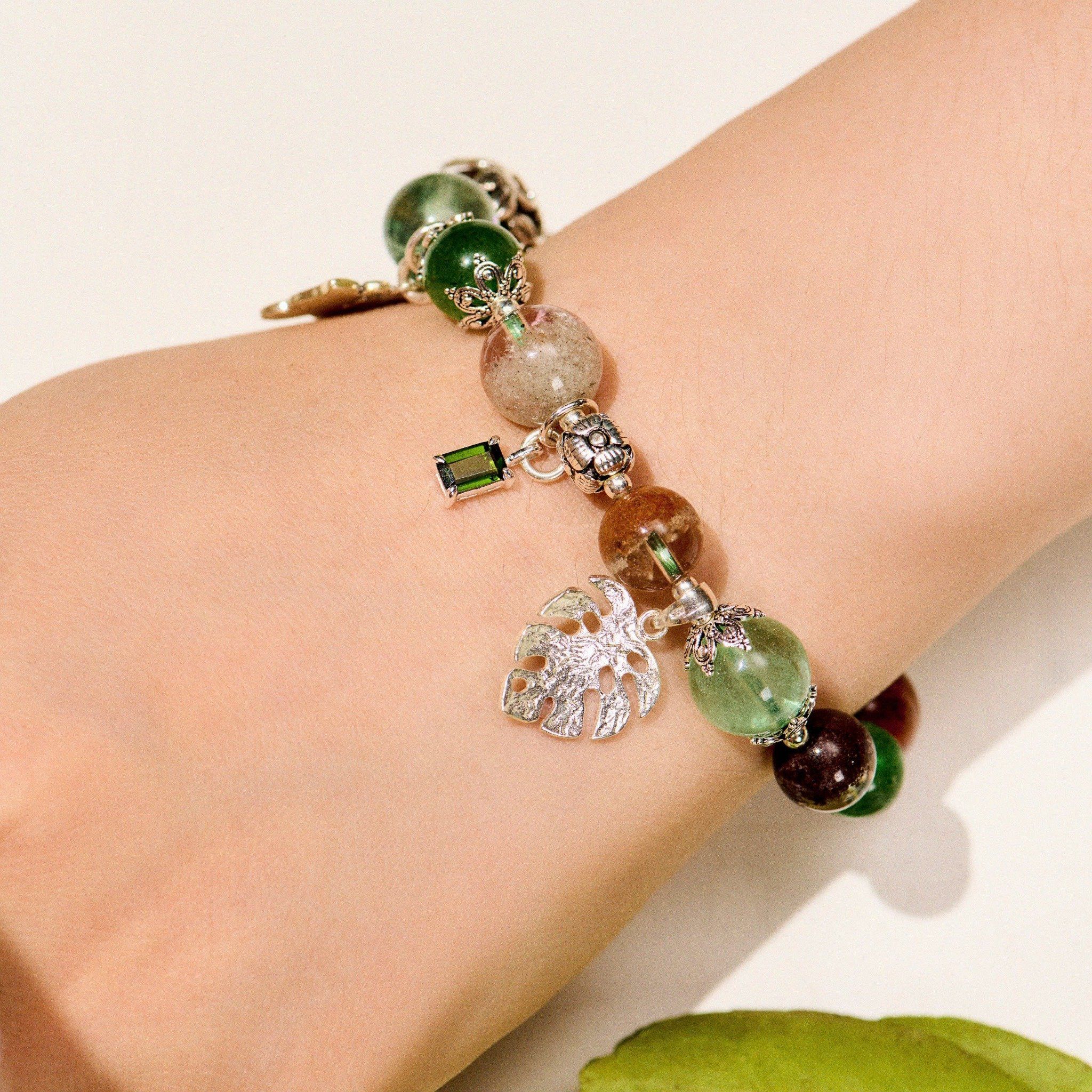 Vòng Tay Thiết Kế Nữ Ocean Glow Đá Fluorite SP008233 Gypsy.lala
