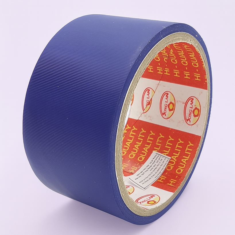 Băng keo simili 48mm, bề mặt giả da mịn, độ bám dính cao, dễ ghi chữ – lý tưởng để dán gáy hồ sơ, đóng sổ và sử dụng trong văn phòng, trường học