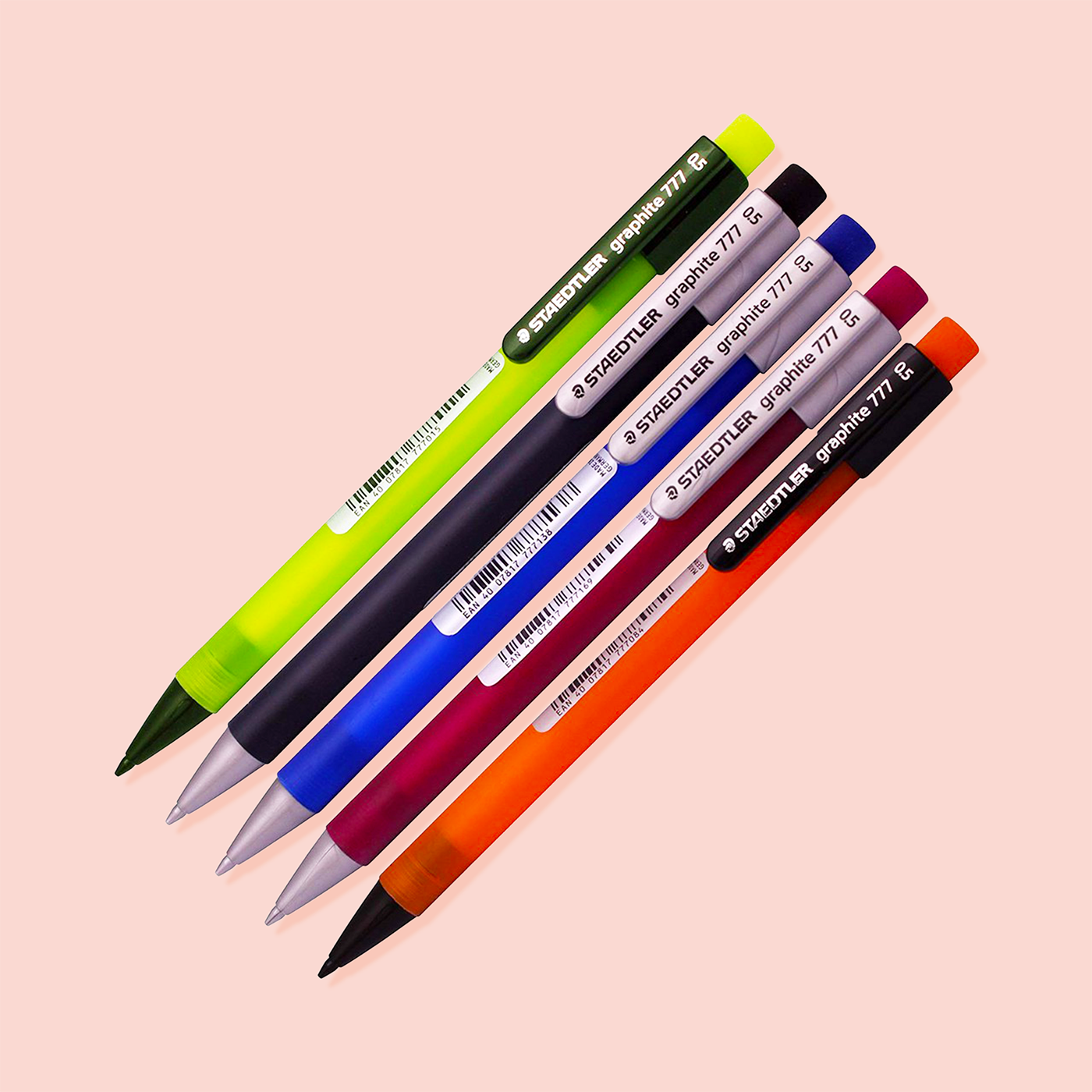 Bút chì kim STAEDTLER 777 cỡ nét 0.7mm, thiết kế trẻ trung với 6 màu thân, bấm êm tay, ruột bền chắc, phù hợp cho học sinh – sinh viên và dân văn phòng