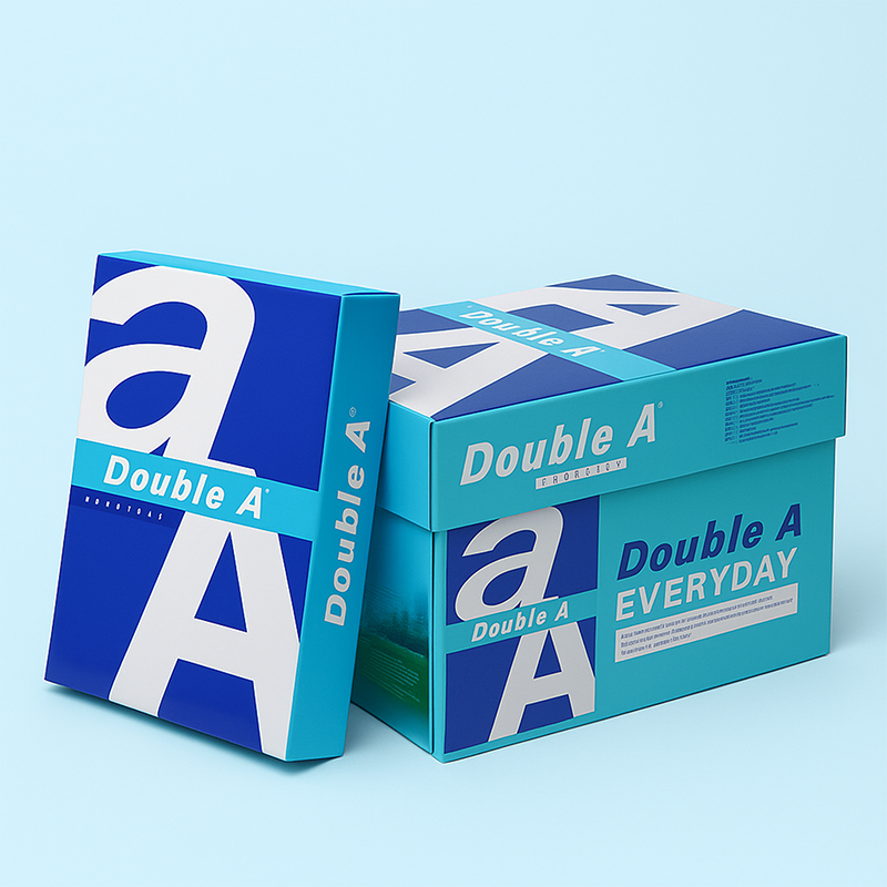 Giấy in, giấy photo A4 70 gsm Double A (1 ream 500 tờ) hàng nhập khẩu Thái Lan, độ dày cao, đều màu không gợn sóng, không xơ xước và không tách lớp