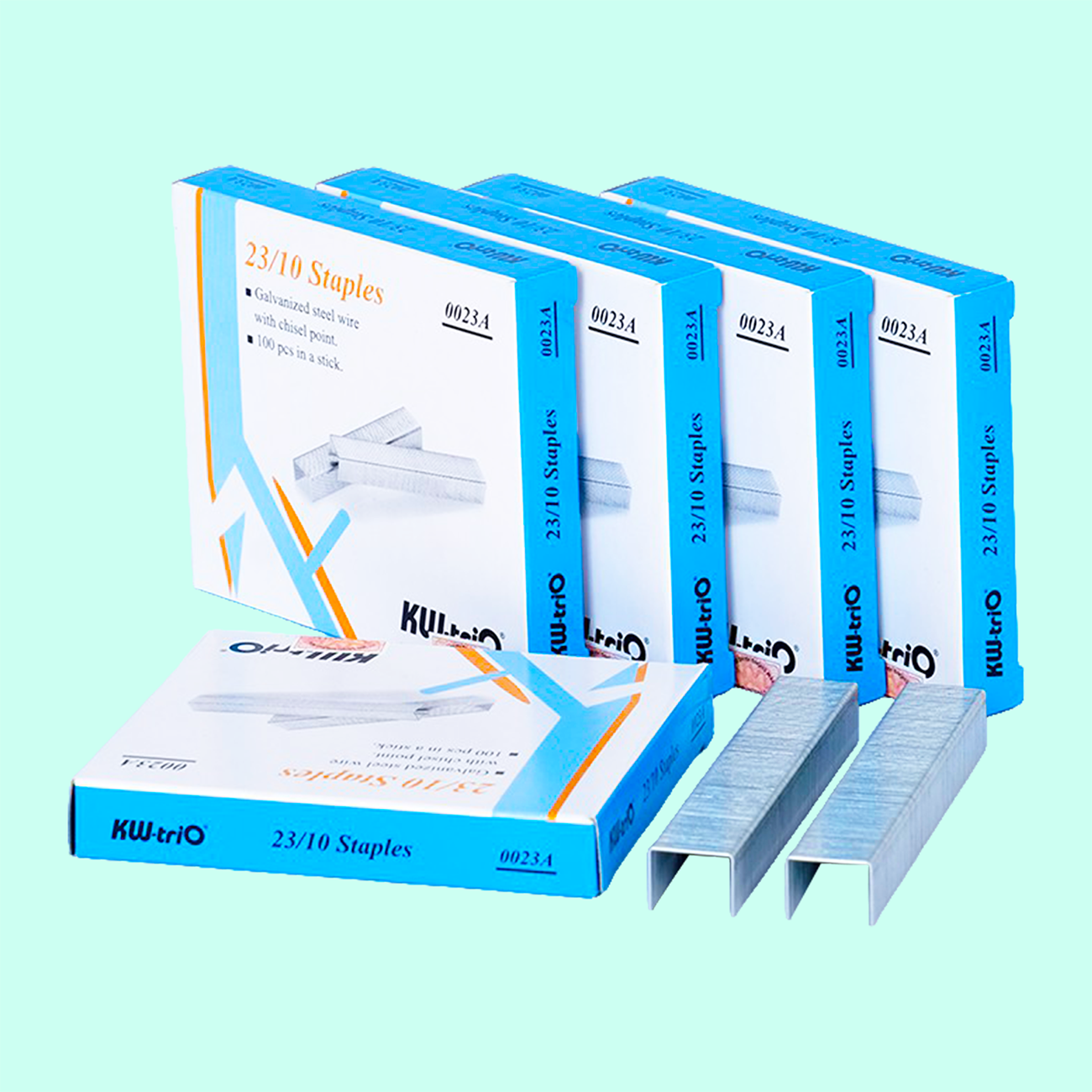 Kim bấm KW-Trio 23/10A, chất liệu thép cứng cáp, bấm chắc tay, ghim dày lên đến 70 tờ – phù hợp dùng cho bấm kim đại, ứng dụng trong văn phòng và hành chính