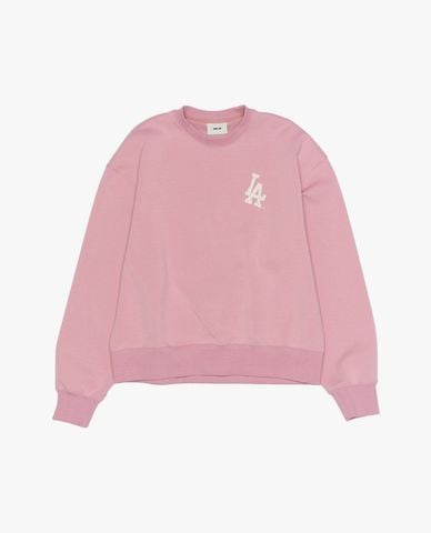 MLB - Áo sweatshirt nữ cổ tròn tay dài phối logo