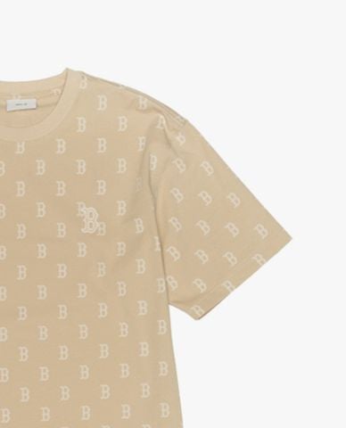 MLB - Áo thun unisex cổ tròn tay ngắn Monogram
